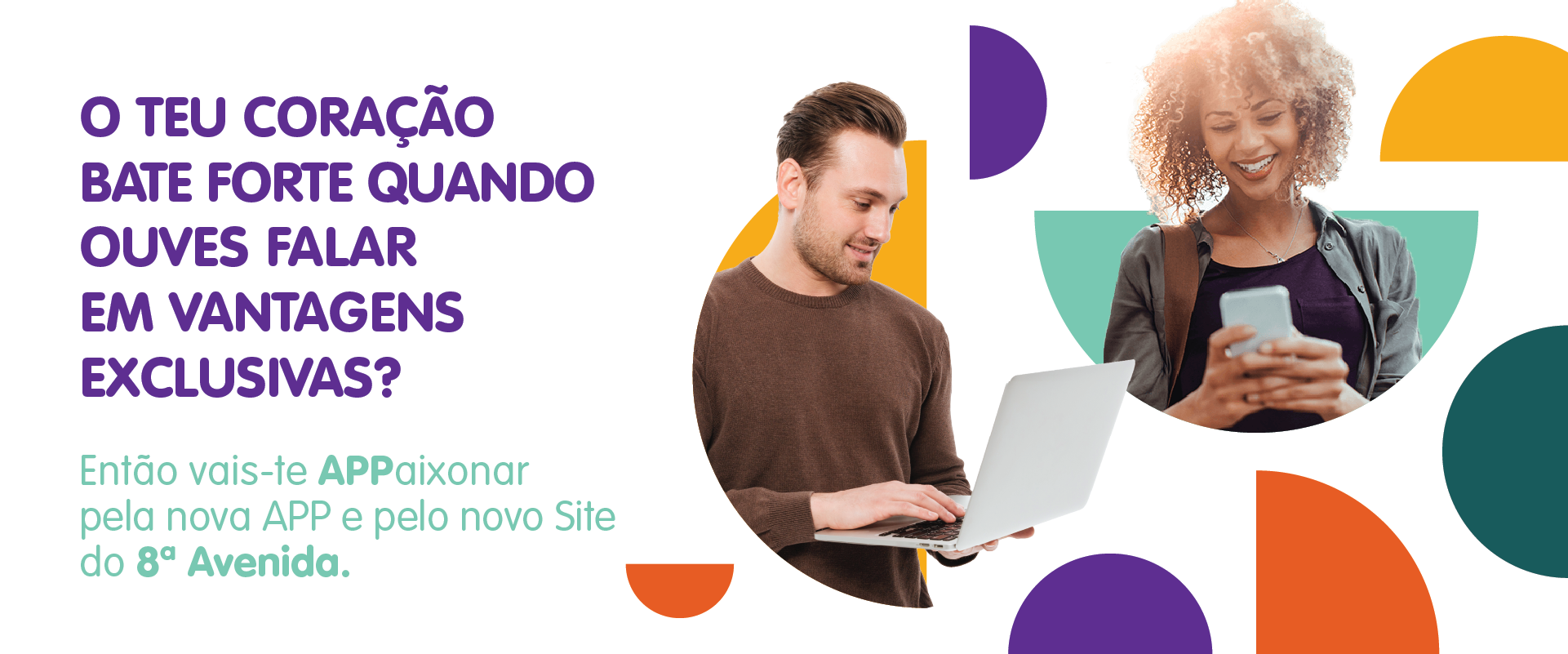 Chegou a nova APP e o novo Site do 8ª Avenida! Um mundo de vantagens APPaixonantes!